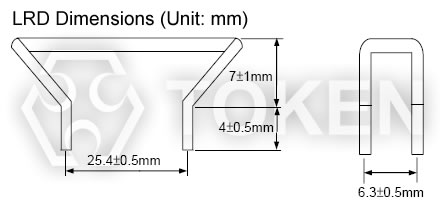 敞開式四引腳電阻/四引線電阻 - LRD 尺寸