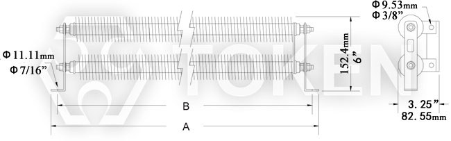 (DRE-G2) Bracket Assembly Options Dimensions