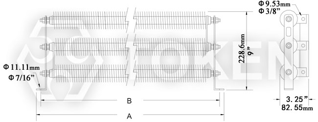 (DRE-G3) Bracket Assembly Options Dimensions)