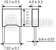 (UPR) 尺寸圖 (Unit: mm) 標準型超精網絡電阻
