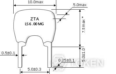 (ZTALS6.00MG) 系列 尺寸圖