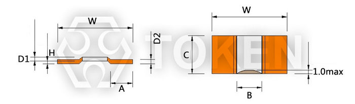 Alloy Shunt Resistors (LRS) - M/K Series Dimensions