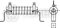 电力功率型电阻组合方式C - Clip mount