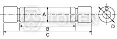 陶瓷管型C型线绕电阻器DCR Type