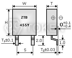 KHz (ZTBY) 系列 尺寸图