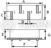 SAW (F11SMD) 尺寸圖