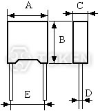 Precision Network Resistors (UPSC) Dimensions