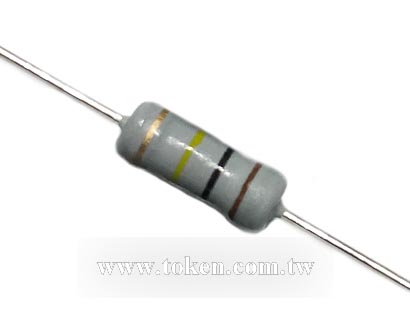1W 100k Bulk Non-Flammable Metal Film Resistor (FMF)