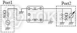 Common Mode Balun Transformers (TCB4F - 617DB) Test Circuit B