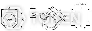 SMD Low-Profile Power (TPSH) Dimensions