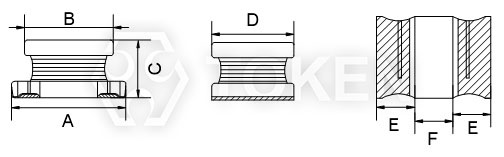 SMD power winding inductor (TPUME) Dimensions