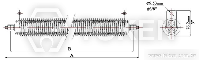 Round Edgewound Standard Dimensions (DRE-P)